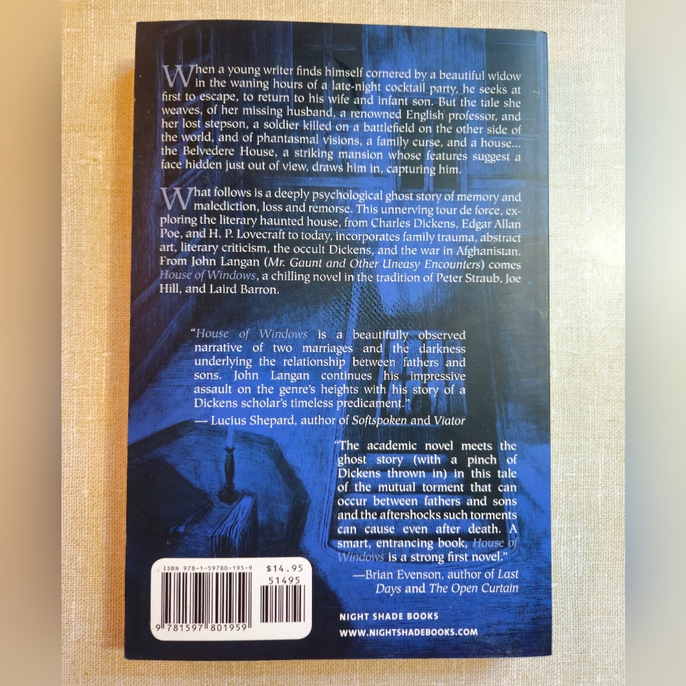 Book House of Windows John Langan Paperback - Picture 3 of 5